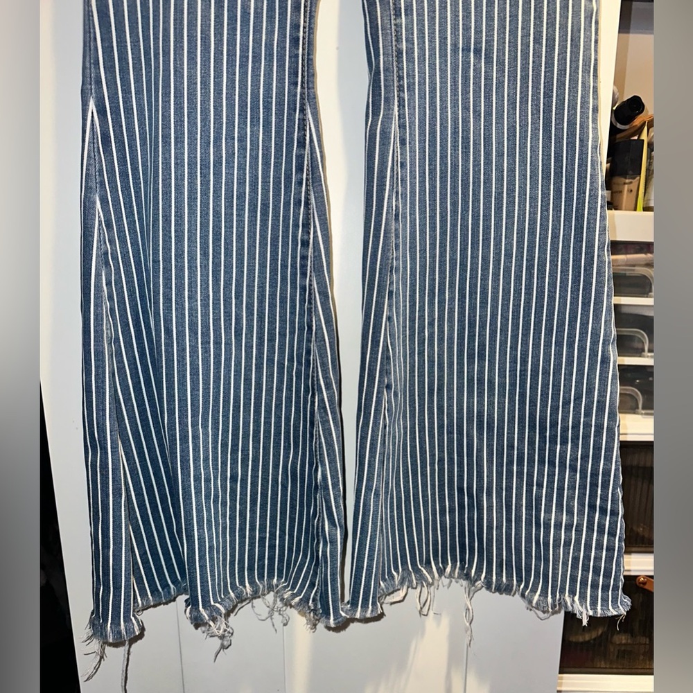 Judy Blue® Ultra High Rise Super Flare Jean In Pin Stripe - Picture 9 of 14
